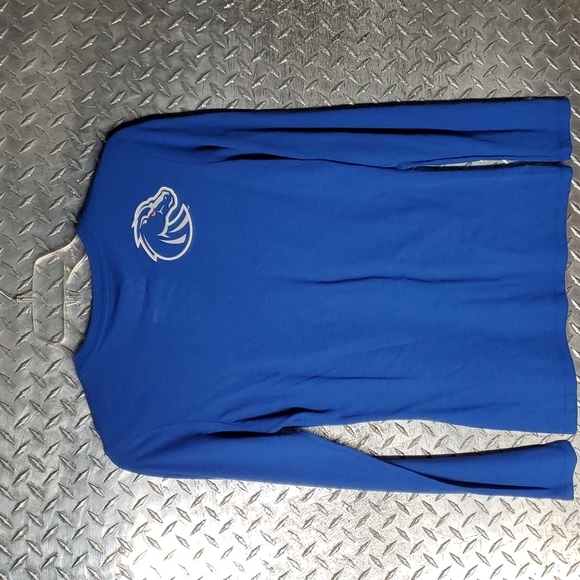 Nike BSU Boise State University Long Sleeve T-Shirt Slim Fit NWOT sz S 💥 - Picture 5 of 6